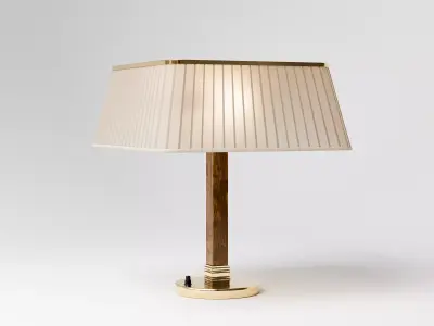 Brass Silk Table Lamp Low-poly 3D model