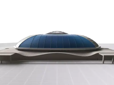 Palau Sant Jordi Barcelona   Low-poly 3D model