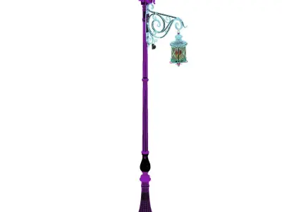 Vintage Street Light 3D model 3D model