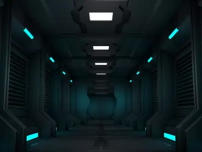 Sci Fi Corridor 3D model