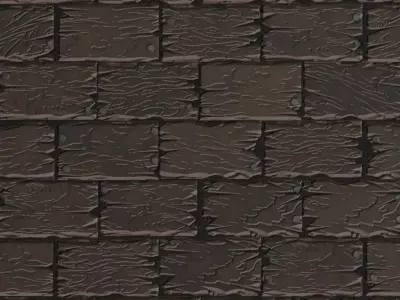 Stylized Aged Dark Wood Floorboards Texture