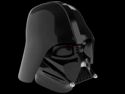 Darth Vader helmet Low-poly 3D model