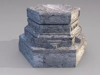 Pedestal Statue Sculpture Base 3D print model