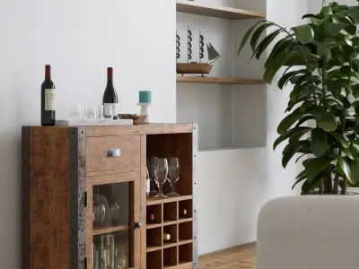 Modern White Interior With 3ds max - corona renderer 3D model