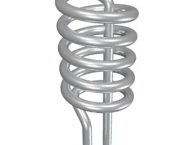 Steel Gyser Heating Coil 3D model