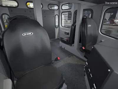  MFD E5 Fire Truck with Ladder Mount Yellow 