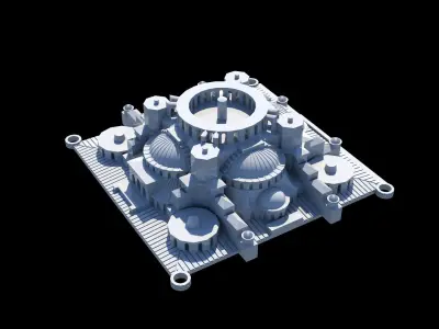 Sultan Ahmet Mosque 3D model 3D print model