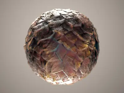 10 Materials Skin Dragon Seamless PBR Volume 13 Texture