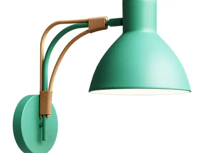 Sconces Made of metal and rattan Sunny 3D model