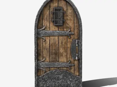 Medieval Door 3D model