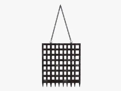 Medieval Door Low-poly 3D model