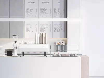 Caffe di carta 3D model