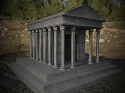 Ancient Greek Temple 3D model