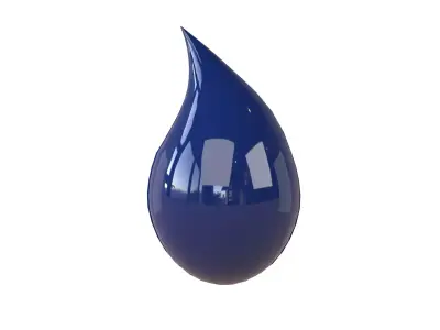 Water Drops v4 005 Low-poly 3D model