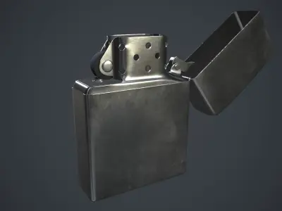 Zippo Low-poly 3D model