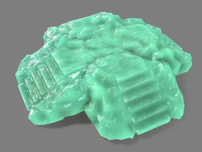 Staris Rock 09 Low-poly 3D model