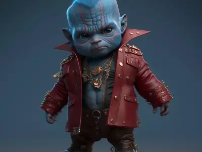Baby Yondu 3D print model