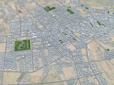 Ar Rass Saudi Arabia Low-poly 3D model