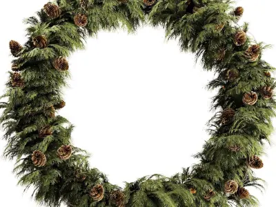 Christmas Wreath Set4 3D model