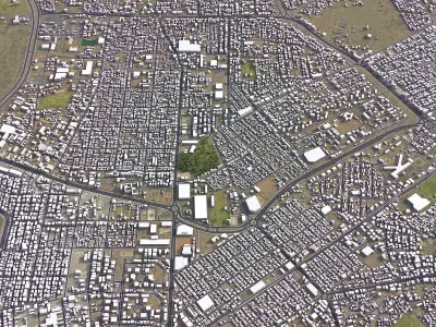 Aden - 3D City Model Low-poly 3D model