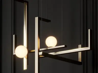 VeniceM Less 5 Pendant Light by Massimo Tonetto 3D model