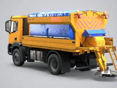  Used Winter Service Truck with Salt Spreader 