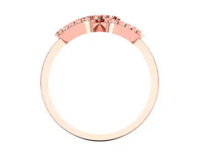 Solitaire Wedding Engagement Women Rings Fashion Bnad 3D print model