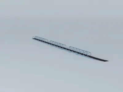 Iron Bridge of the Carrack Free 3D model