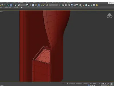 Twist Indoor Outdoor LED Sconce Low-poly 3D model