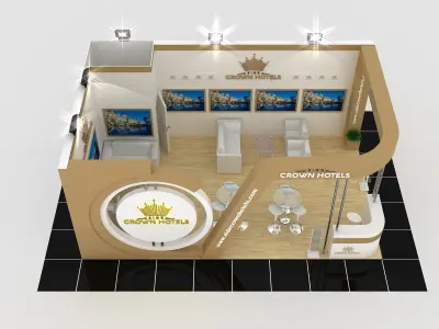 Side CRW Size 8 m x 5 m  Height 350 cm  3D model