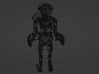 Robot  Low-poly 3D model buy