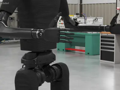  Unitree Robot Humanoid with Dexterous Hands Rigged for Cinema 4D 