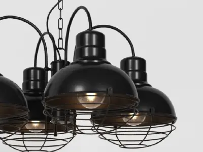 Hanging lamp LOFT HOUSE P-137 3D model