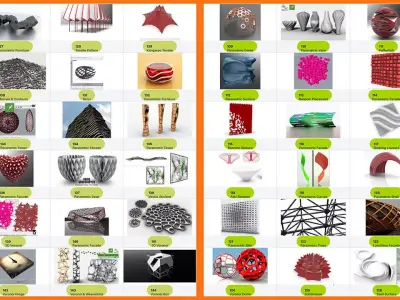 150 Parametric Scripts for Rhino Grasshopper 3D model 3D model