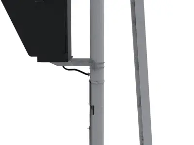 Train Traffic Light 6 3D model