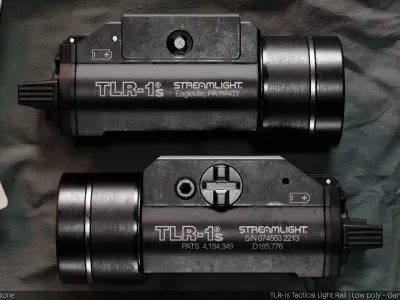TLR-1s Tactical Light Accessory -  Game Ready - PBR - Low Poly Low-poly 3D model