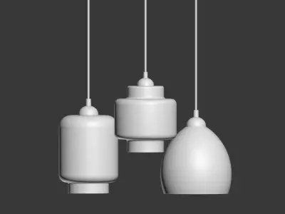 Milo Pendant Ceiling light Ellos 3D model