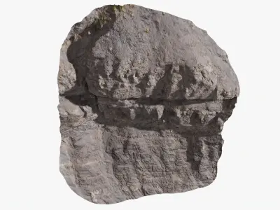  Big Rock And Soil Cliff Wall StemCell 