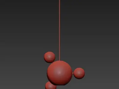 BUBBLE ball hanging 3D model