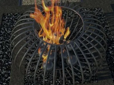 Fire Sculpture - Pit 3D model