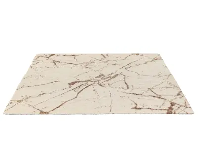 LAKSHMI HAND-KNOTTED WOOL RUG 3D model