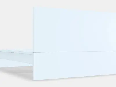 MALM Bed frame high 100 Low-poly 3D model