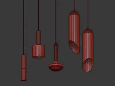 Ceiling Light Collection 3D model