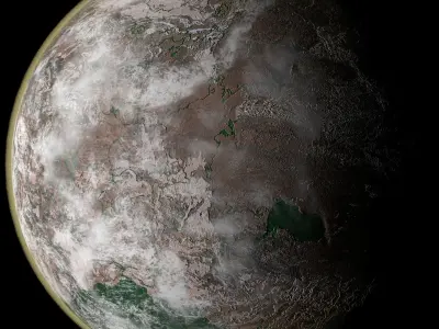 Desert Planet 03 Free 3D model