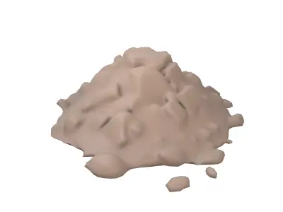 Pile of Dirt v1 001 Low-poly 3D model