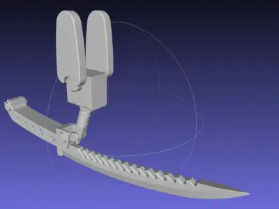 Alita Battle Angel Damaskus Blade Manga Version 3D print model