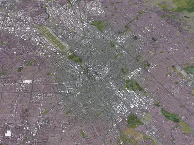 San Jose Low-poly 3D model