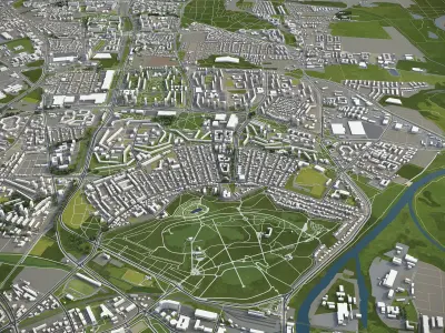 Poznan Low-poly 3D model