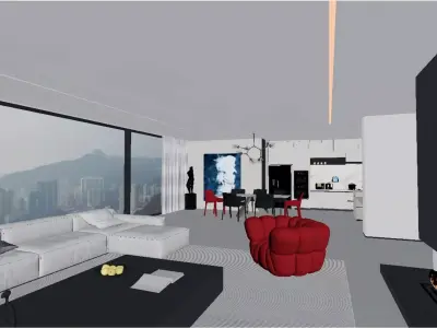 Modern Minimalist Style 3D model