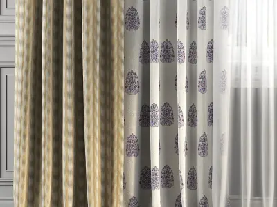 Curtain Set 224 3D model